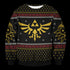 Divesart - Legend of Zelda Triforce Maglione di lana unisex natalizio - Brutto maglione di Natale